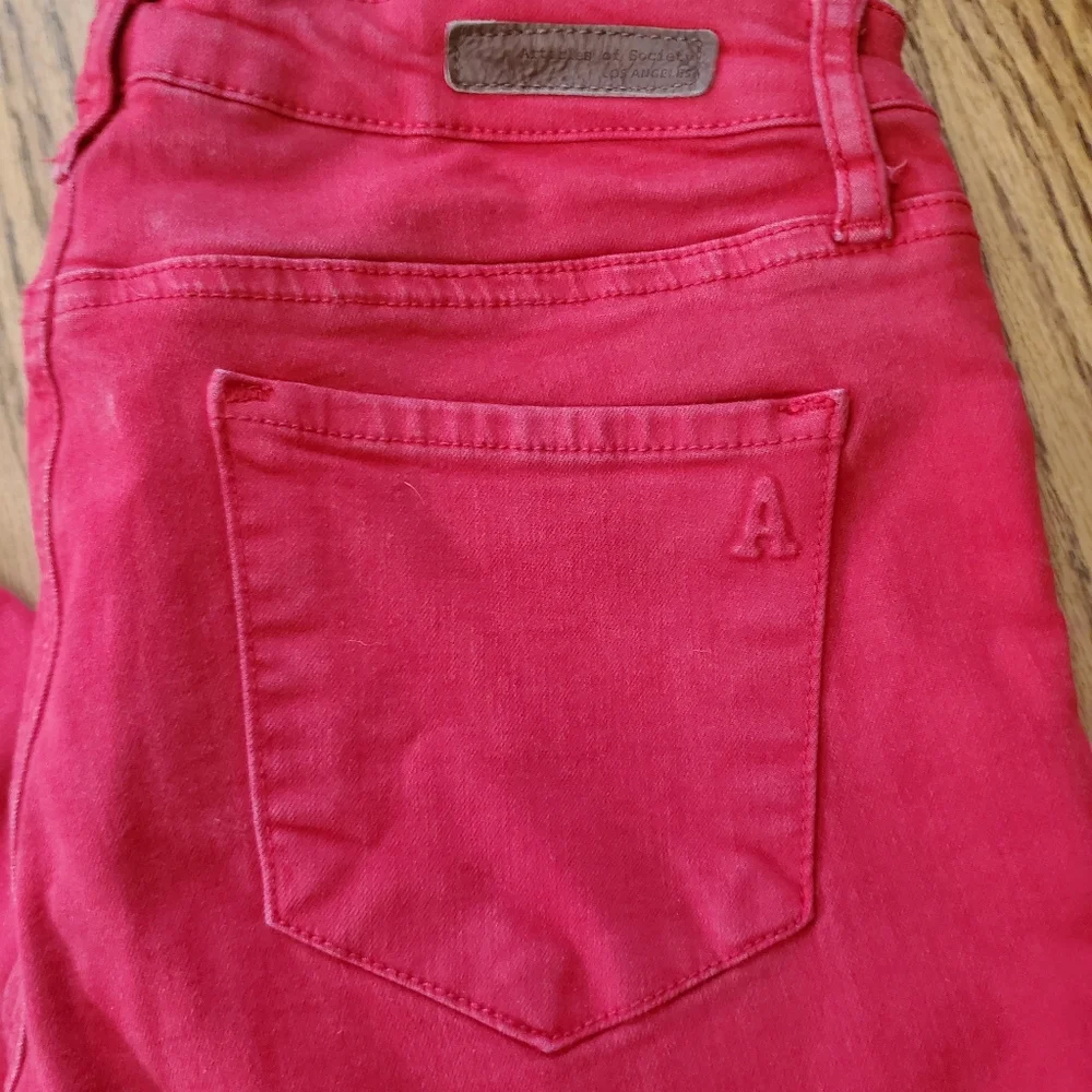 Articles of Society size 27 red skinny jeans with stretch. - Picture 2 of 5